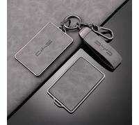 Car Key Cover for BYD Tang DM Han EV Song PRO Qin PLUS DMI, Soft 360 Degree All Round Package Car Key Fob Case Suitable Keyless Remote Protective Case Sleeve Holder,Grey-C