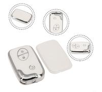 Car Key Cover for CT200h, GX400, GX460, IS250, IS300c, RX270 - Cream-Colored Protective Remote Case with Full Signal Transparency
