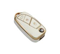 Car Key Cover For F&ord Ka For Fiat 500 500c 500L 500x Ducato For Grande Punto For Tipo Bravo For Stilo For Panda Lancia Musa Pop Abarth 595 Car Key Case Cover STRIVING BIRD(Silver black cover,C)