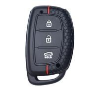 Car Key Cover for Hyundai, 3 Buttons Key Case Compatible for Hyundai I10 I20 I30 I40 Ix20 Ix30 Ix35 Ix45 Ix55 Tucson Santa Fe Elantra Accent Key Fob,Soft Silicone Key Cover Protector Accessories