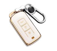 Car Key Cover for Mitsubishi Outlander Eclipse Cross ASX Lancer Pajero, Car Remote Key Shell, Car Key Fob Cover Case Keychain, Key Case Holder Keyring, Car Key Protection Case for Man Women