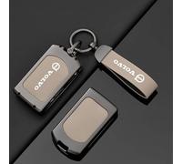 Car Key Cover for Volvo S90L 2016-2020, Key Fob Cover Remote Protective Key Case Leather Key Fob Protector with Keychain Key Fob Case Shell Replacement Key Fob Holder,A