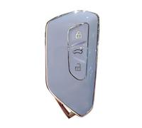 Car Key Cover For VW For Golf 8 MK8 ID.3 ID.4 For Cupra For Skoda 3Button Soft TPU Car Full Protection Key Case Cover PYPFQUMQGR(Gray)