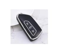 Car Key Cover For VW For Golf 8 MK8 ID.3 ID.4 For Cupra For Skoda For Octavia A8 For SEAT For Leon MK4 2020 2021 For Formentor For Tarraco ABS Car Key Case Cover PYPFQUMQGR(TPU Black)