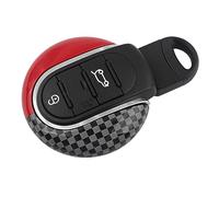 Car Key Cover Key Case Keychain Smart Remote Fob Shell Compatible with Mini Cooper After 2014 Third Generation F Series F54 F55 F56 F57 F60 PJ01 (Key Shell Type B, JCW)