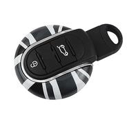 Car Key Cover Key Case Keychain Smart Remote Fob Shell Compatible with Mini Cooper After 2014 Third Generation F Series F54 F55 F56 F57 F60 PJ01 (Key Shell Type B, Grey Union Jack)
