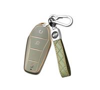 Car Key Cover Keyring Fit for BYD Han Ev Qin Plus Atto 3 Dolphin Second Song Pro dmi Tang Dm MAX Yuan Seal E9，Key Case Key Fob Accessories,Green-B