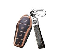 Car Key Cover Keyring Fit for BYD Han Ev Qin Plus Atto 3 Dolphin Second Song Pro dmi Tang Dm MAX Yuan Seal E9，Key Case Key Fob Accessories,Black-B