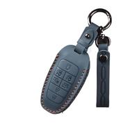 Car Key Cover Shell Case Keychain For Hyundai For Santa Fe For Tucson 2022 For NEXO NX4 For Atos For Solaris For Prime 2021 Car Key Fob(Blue,7 Button)