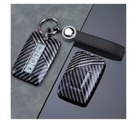 Car Key Cover Shell For Tank 300 400 500 700 2024 For Great Wall GWM WEY Carbon Fiber 4 Buttons Key Case Car Key Case Cover Remote Holder Keychain(White set 2)