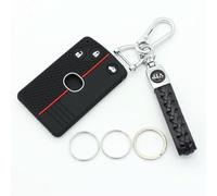Car Key Cover Silicone Car Key Cover Case For Mazda 3 5 6 CX7 CX9 RX8 Miata MX5 8 M8 MPV For Smart Holder Protection Keychain Accessory-3B black with Chain