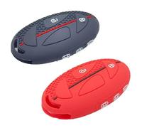 Car Key Cover Silicone Key Cover For Hyundai Tucson Elantra Ioniq 2023 2024 2025 5 Button Remote For Smart Key Case Protection 2 Pcs/lot-1black 1 red
