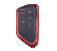 Car Key Cover TPU Key Cover Case For Skoda A8 For Octavia MK8 For Kamiq For VW For Golf 8 Gti Id4 For Seat For Cupra For Formentor For Leon 2022 Key Chain PYPFQUMQGR(Red)