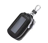 Car Key Fob Case | Car Remote Key Bag | Transparent Large Capacity Key Fob Protection, Portable PU Leather Key Coin Holder Keyring for Men