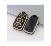 Car Key Fob Cases For Kia For Elantra For Tucson For Sonata For Santa FE Carens 3 4 Buttons TPU Car Remote Key Case Shell Fob Cover Car Key Case(3 Buttons Black)