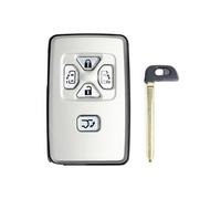 Car Key Fob Cases For Toyotaes For Alphard For Estima For Vellfire Card Car Key Shell Case 4 5 Button White Color Car Key Case(5 Button)