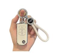 Car Key Fob Cover 2 3 Buttons Soft TPU Key Holder For Mazda 2 3 5 6 CX7 CX9 RX8 MX5 MPV For Demio Car Flip Key Cover Case Shell Fob Keychain Protector Key Shell(3 BTN WHITE Set 3)