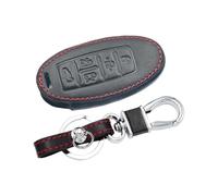 Car Key Fob Cover 4/5 Buttons Remote Fobs Skin Bag Keychain Keys Cover Leather Car Key Case, For Quest MPV, For Elgrand NV200, For Evalia, For Serena Key Shell(F)(Black)