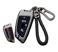Car Key fob Cover Fit for BMW F20 G20 G30 X1 X3 X4 X5 G05 X6 X7 G11 F15 F16 G01 G02 F48 Remote Keys Protective Key Case Shell,4 Buttons-black