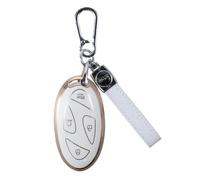 Car Key Fob Cover for Hyundai Ioniq 6, Soft TPU Smart Key Case Holder 5/7 Button 360 Degree Car Key Case Protector with Keychain for Hyundai Ioniq 6 Grandeur GN7 KONA 2023 2024