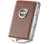 Car Key Fob Cover for Volvo XC90, XC60, XC40, S60, S90, V90, Zinc Alloy Frame Leather Surface