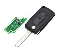 Car Key Holder 2 Buttons Flip Remote Key with ID46 chip For Peugeot 207 307 2005 2006 2007 2008 2009 CE0536 models HU83/VA2 blade(VA2 BLADE)