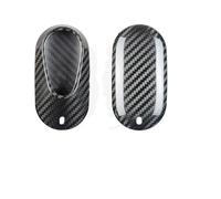 Car Key Holder Car Key Case Cover Shell For Benz 2021 C /S Class W223 W206 S350L S400L S450L S500L Carbon Fiber Protector(Black)