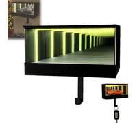 Car Key Holder for Wall, Infinity Garage Keychain Hanger Wall Mount, Keypit Garage Key Holder Display, Race Car Keys Holders with LED for Men Christmas Home Entry Front Door Entryway Shelf Farmhouse