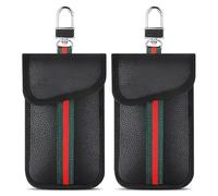 Car Key Pouch for Signal Blocking - 2 Pack Faraday Pouches for Keyless Entry Security - RFID Signal Blocker Car Key Storage Bag Anti-Theft Device - Premium Signal Blocking Pouch for Vehicle Security