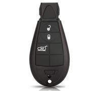 Car Key Shell Compatible With Jeep For Cherokee 2014 2015 2016 2017 2018 2019 2 3 4 Buttons Car Remote Key Shell Case FO38 Uncut Replacement