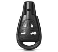 Car Key Shell Compatible With Saab For 9-3 2003 2004 2005 2006 2007 1PCS Remote Car Key Case 4 Buttons Uncut Cover