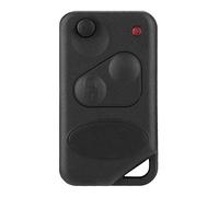 Car Key Shell Flip Folding Remote, 2 Button Car Remote Flip Key Fob Case Blade Cover Shell, P38 Key Fob Repair Kit (Black)