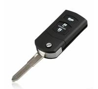 Car Key Shell Replacement for Demio, 2, 3, 5, 6, CX7, CX9, RX8, MX5 & MPV - Uncut Blade, CR1620 Battery Holder Compatible, No Electroni