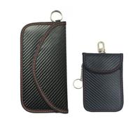 Car Key Signal Blocker Faraday Pouch + Cell Phone Signal Blocking Faraday Bag Updated Design RFID Signal Blocking Faraday Bags for Car Key & Mobile Phone Security with Keychain