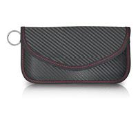 Car Key Signal Blocker Pouch,Black Car Key Signal Pouch,Keyless Blocking Signal Blocker Bag for Car Security,for Mobile Phone and Cards(Black)