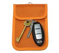 Car Key signal blocker pouch, KeySafe, RFID key pouch, Keyless signal blocking key wallet, by Remaldi. Quality oxford weave fabric with secure nano weave internal pocket.