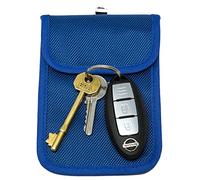 Car Key signal blocker pouch, KeySafe, RFID key pouch, Keyless signal blocking key wallet, by Remaldi. Quality oxford weave fabric with secure nano weave internal pocket.