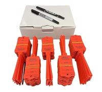 Car Key Tags x 250 Multi Purpose Self Tie To Identify Your Vehicles Red Premium