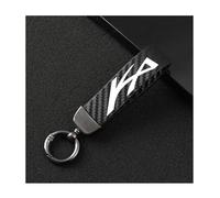 Car Keychain for Ford KA, Microfiber Leather Key Chain with Anti-Lost Rotatable Swivel D-Ring