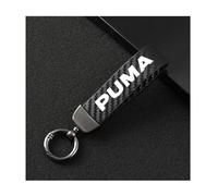 Car Keychain for Ford Puma, Microfiber Leather Key Chain with Anti-Lost Rotatable Swivel D-Ring