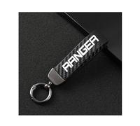 Car Keychain for Ford Ranger, Microfiber Leather Key Chain Men Women with Anti-Lost 360°Rotatable Swivel D-Ring