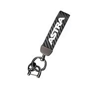 Car Keychain for Opel Astra, Carbon Fiber Leather Keyring with 360°Rotatable Swivel Anti-Lost D ring Car Accessories
