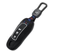 Car Keychain Key Cover for Porsche 911 2019-2025 Silicone Protective Case Keychain, Anti-Scratch Drop-Proof,Black-Type B