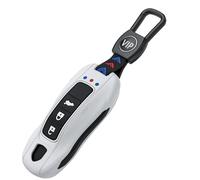 Car Keychain Key Cover for Porsche 911 2019-2025 Silicone Protective Case Keychain, Anti-Scratch Drop-Proof,White-Type B