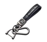 Car Keychain Keyring Compatible with Mercedes Benz CESM CLK GLK GL AB GLS GLE AMG Series, Car Key Fob Key Chain Replacement for Key Accessory, Black