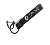 Car Keychain, Suede Leather Key Chain Rope with Anti-Lost Ring, for Men and Women, Decoration Accessories, For Smart Fortwo Forfour 453 451 450