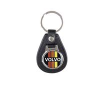 Car Keychain with Logo for Volvo V60 I 2010-2015, Anti-Lost Key Fob Keychain Gift for Men Women