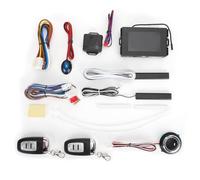 Car Keyless Entry Security Alarm System with One Button Engine Start and Smart Remote Control, DC12V Petrol Car Applications, Rolling Code RFID Technology and Touch Password Entry