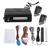 Car Keyless Entry System Kit 12V with PKE Remote Start Alarm, Trunk Release & Auto Lock/Unlock for Car and Off-Road Vehicle