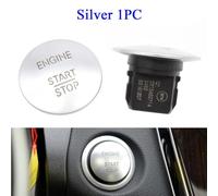 Car Keyless One-click Engine Ignition Start Stop Push Button Switch Compatible With W204 W205 W245 W211 W212 W221 W164 W166(silver)